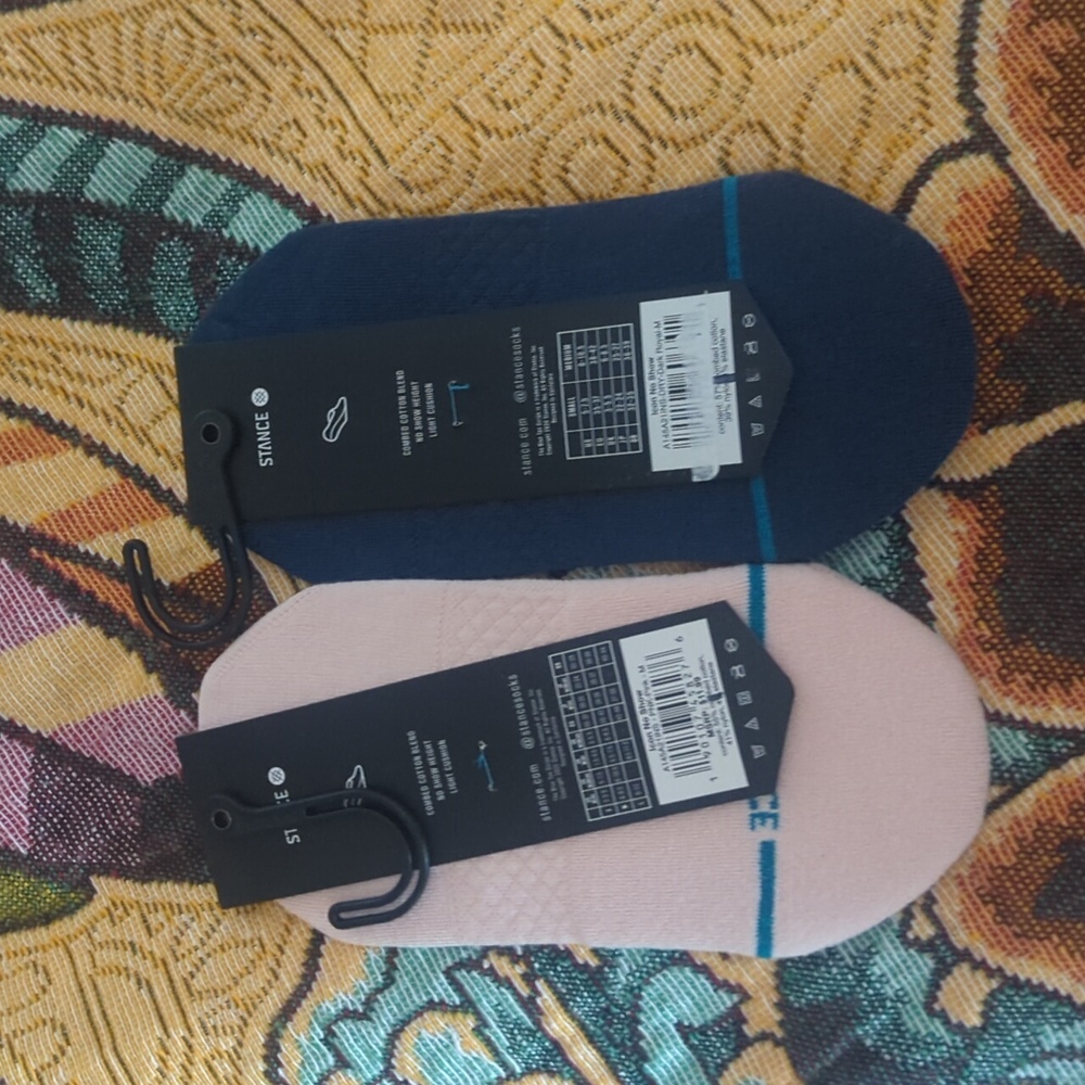 Stance Casual Socks Pink and Blue - Picture 3 of 4